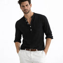 Camisa Masculina em Linho Com Bolso Imbituba