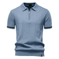 Camisa Polo Masculina Casual com Zíper Quebec