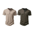 Camiseta Masculina Gola Henley Campeche